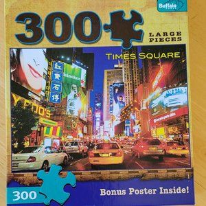 Buffalo 300 Large Piece "Times Square" Puzzle with Poster (109)